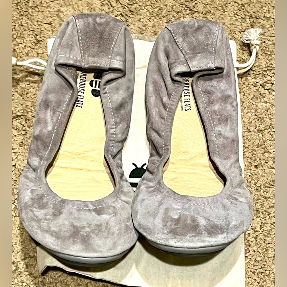 Storehouse Flats Grey Suede